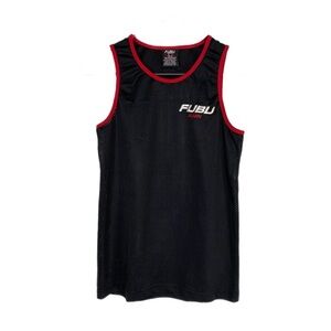 FUBU Kid’s 90’s Vintage Mesh Basketball Jersey Tank